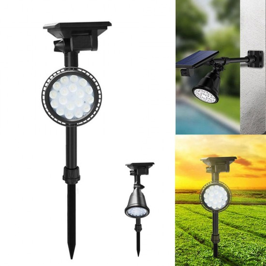 Solar 18 LED Light-controlled Sensor Spot Light Outdoor Garden Lawn Wall Waterproof Landscape Lamp