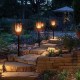 Solar 96 LED Flickering Flame Torche Light Waterproof Outdoor Landscape Decor for Garden Lawn