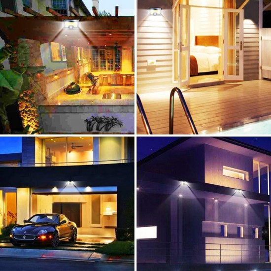 Solar COB PIR Motion Sensor Light 4 Sides Waterproof Outdoor Emergency Garden Security Wall Lamp Solar COB PIR Motion Sensor Light 4 Sides Waterproof Outdoor Emergency Garden Security Wall Lamp