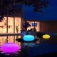 Solar Glow CobblShape Garden Decor Light Outdoor RGB Lawn Light with Remote