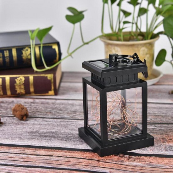 Solar Hanging 30 LED Warm White Copper Wire String Light Lantern Waterproof Outdoor Garden Decor Solar Hanging 30 LED Warm White Copper Wire String Light Lantern Waterproof Outdoor Garden Decor