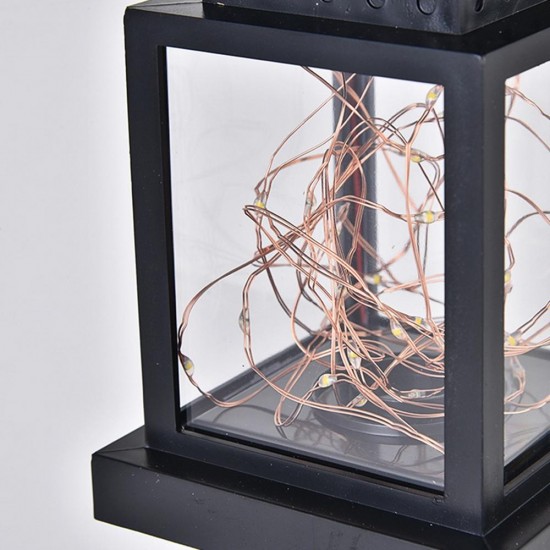 Solar Hanging 30 LED Warm White Copper Wire String Light Lantern Waterproof Outdoor Garden Decor Solar Hanging 30 LED Warm White Copper Wire String Light Lantern Waterproof Outdoor Garden Decor