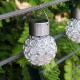 Solar Hanging LED Plastic Ball Light Bulb Colorful / Pure White Outdoor Garden Yard Path Landscape Decor