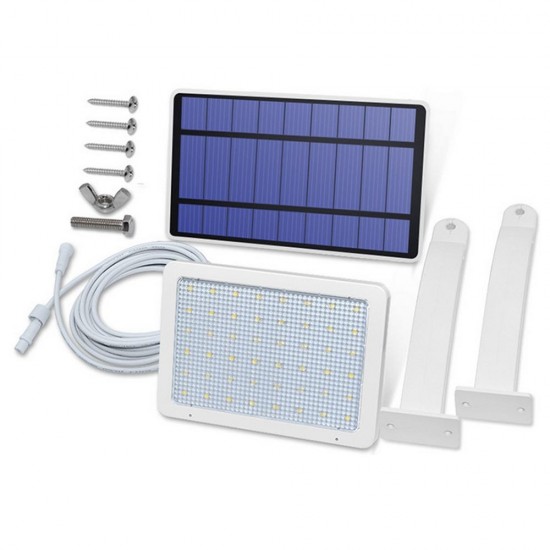 Solar Panel LED Light Sensor Wall Street Lamp Adjustable Floodlight Waterproof For Outdoor Lawn Garden