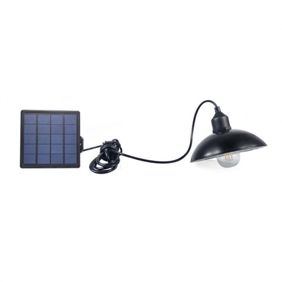 Solar Panel LED Retro Hanging Pendant Light Chandelier Garden Road Lamp for Outdoor Yard Garden Driveway Pathway