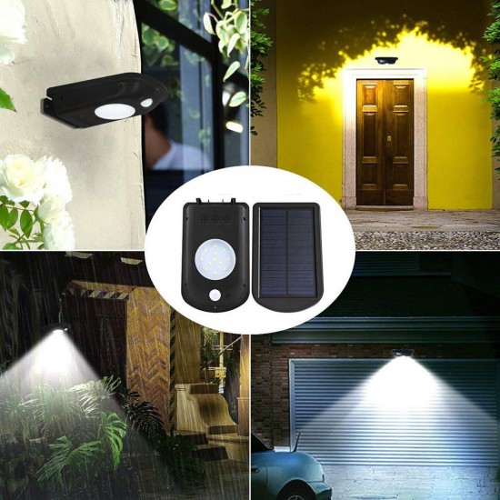 Solar Power 12 LED Wall Light for Outdoor Garden Lamp Waterproof IP65