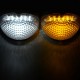 Solar Power 3 LED Double Color Temperature Wall Lamp Outdoor Waterproof Fence Garden Path Light