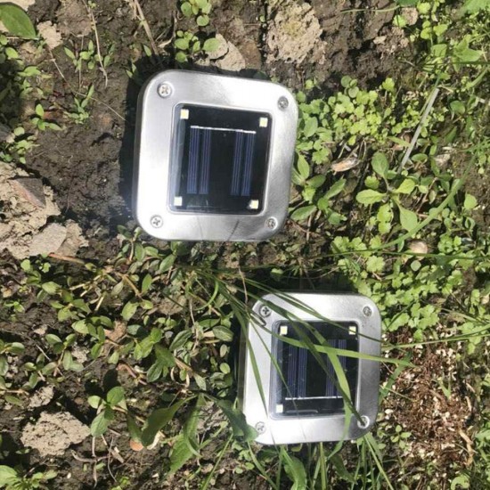 Solar Power 4 LED Buried Light Ground Lamp Cool/Warm White Outdoor Path Garden Decking Underground Lamp Solar Power 4 LED Buried Light Ground Lamp Cool/Warm White Outdoor Path Garden Decking Underground Lamp