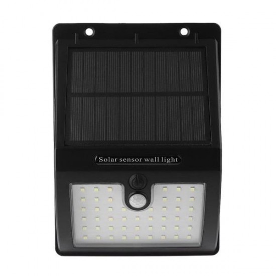 Solar Power 48 LED PIR Motion Sensor Wall Light Outdoor Waterproof Yard Path Garden Security Lamp