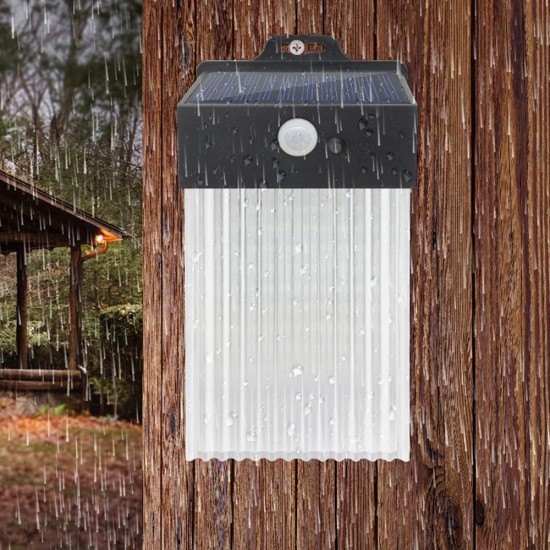 Solar Power 50 LED PIR Motion Sensor Wall Light Waterproof Outdoor Path Yard Garden Security Lamp