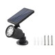 Solar Power 8 LED PIR Motion Sensor Spot Light Outdoor Waterproof Garden Lawn Wall Lamp