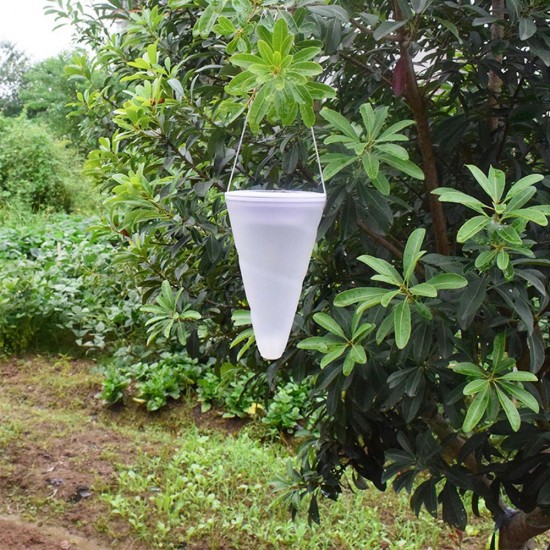 Solar Power Light Sensor Cone Shaped Hanging Flash Flame Light Waterproof for Outdoor Garden Decor