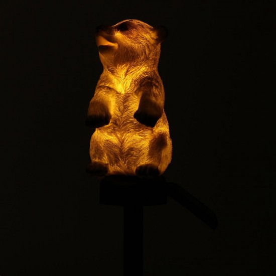 Solar Power Polar Bear Lawn Dector Garden Stake Landscape Lamp Outdoor Light Solar Power Polar Bear Lawn Dector Garden Stake Landscape Lamp Outdoor Light