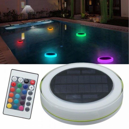 Solar Power RGB Under Water LED Garden Pond Swimming Pool Floating Light