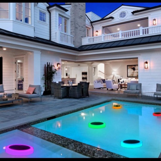 Solar Power RGB Under Water LED Garden Pond Swimming Pool Floating Light