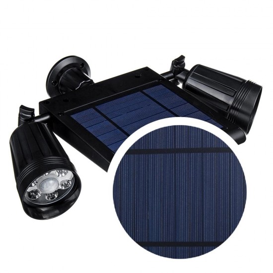 Solar Powered 64 LED PIR Motion Wall Light Home Security Lamp Garden Outdoor