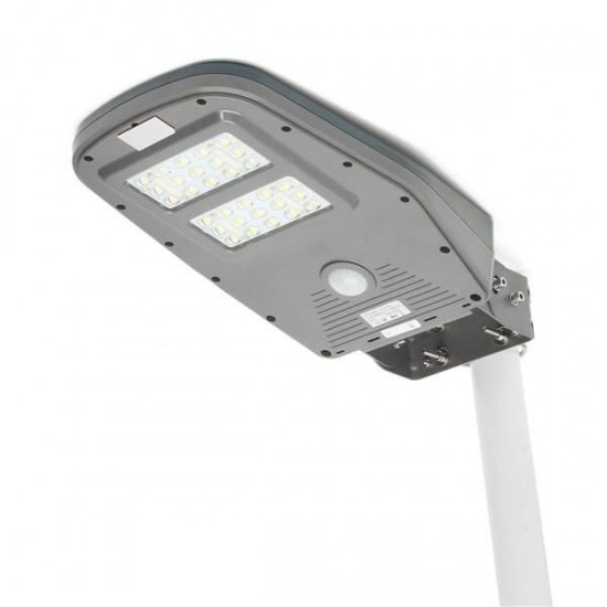 Solar Powered PIR Motion Sensor 30LED Street Light Waterproof Outdoor Wall Lamp with Remote