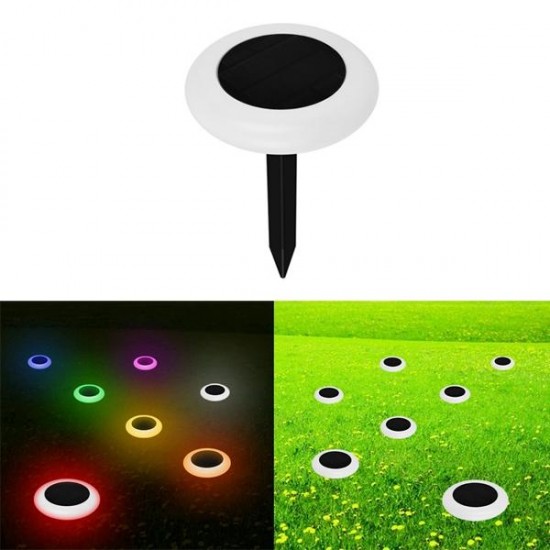 Solar Powered 10 LED RGB Lawn Light Waterproof Outdoor Garden Landscape Yard Path Lamp Solar Powered 10 LED RGB Lawn Light Waterproof Outdoor Garden Landscape Yard Path Lamp
