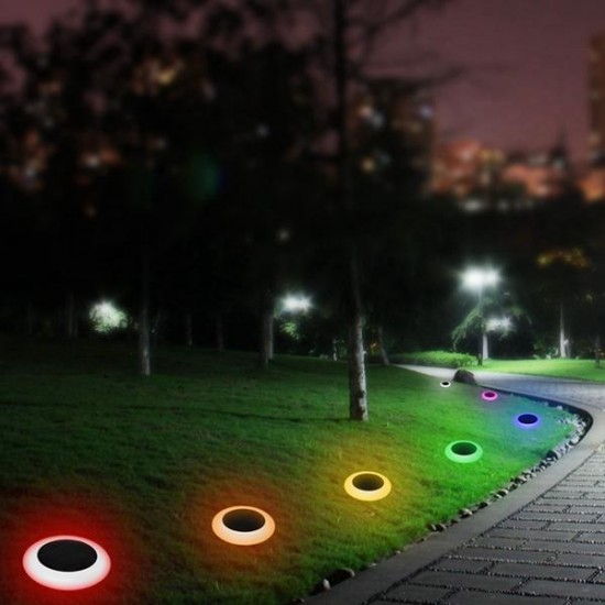 Solar Powered 10 LED RGB Lawn Light Waterproof Outdoor Garden Landscape Yard Path Lamp Solar Powered 10 LED RGB Lawn Light Waterproof Outdoor Garden Landscape Yard Path Lamp