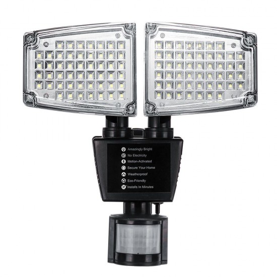 Solar Powered 100 LED 800LM Motion Sensor Light Adjustable Wall Light Waterproof Outdoor Garden Solar Powered 100 LED 800LM Motion Sensor Light Adjustable Wall Light Waterproof Outdoor Garden