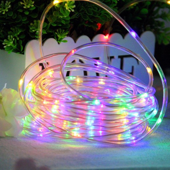 Solar Powered 120LEDs 8Modes Waterproof Fairy Copper Wire Rope String Light for Christmas