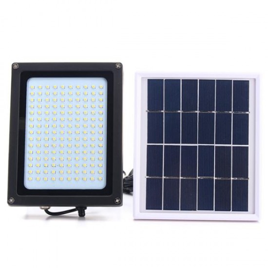 Solar Powered 150 LED Radar Motion Sensor Flood Light Waterproof Outdoor Warm White Security Lamp