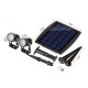 Solar Powered 2 in 1 LED Light Waterproof Light-controlled Sensor Spotlights Outdoor Garden Lawn Yard Porch Walkway Lamps