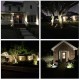 Solar Powered 2 in 1 LED Light Waterproof Light-controlled Sensor Spotlights Outdoor Garden Lawn Yard Porch Walkway Lamps