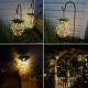 Solar Powered 25 LED Pineapple Light Hanging Fairy String Waterproof for Outdoor Garden Path Decor