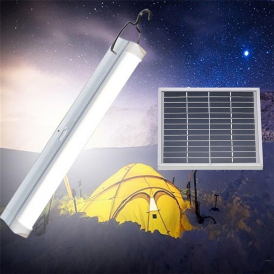 Solar Powered 30 LED Light Bar Home Room Camping Outdoor Garden Hanging Lamp With Remote Control