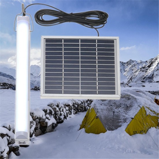 Solar Powered 30 LED Light Bar Home Room Camping Outdoor Garden Hanging Lamp With Remote Control