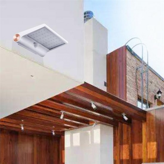 Solar Powered 42 LED Waterproof IP65 PIR Motion Sensor Wall Light Outdoor Garden Security Lamp