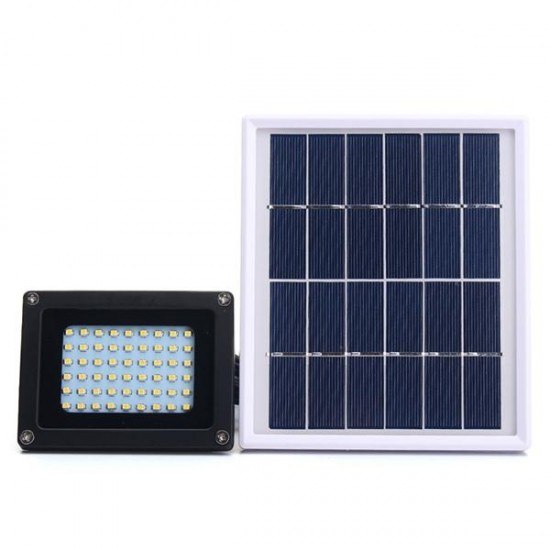 Solar Powered 54 LED Sensor Warm White Flood Light Outdoor Waterproof IP65 Garden Security Lamp