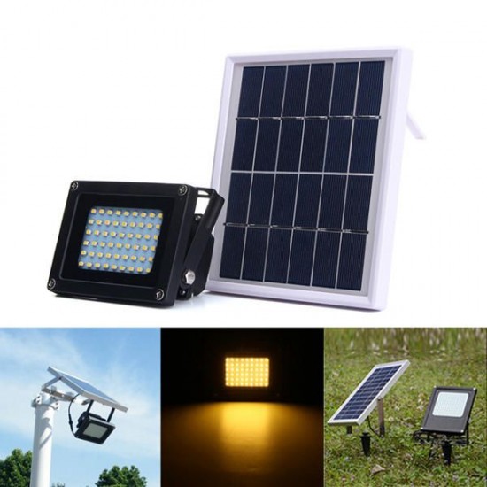 Solar Powered 54 LED Sensor Warm White Flood Light Outdoor Waterproof IP65 Garden Security Lamp Solar Powered 54 LED Sensor Warm White Flood Light Outdoor Waterproof IP65 Garden Security Lamp