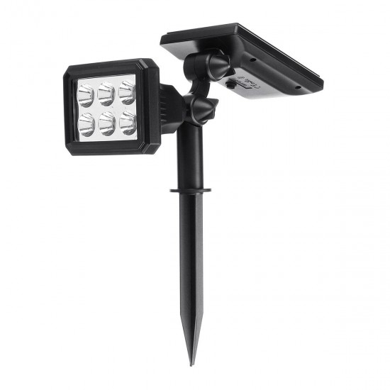 Solar Powered 5W 6 LED Lawn Lamp Colorful Spotlight Waterproof Outdoor Security Path Split Garden Light Solar Powered 5W 6 LED Lawn Lamp Colorful Spotlight Waterproof Outdoor Security Path Split Garden Light