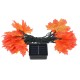 Solar Powered 6.5M 30LED Fall Maple Leaves Garland Fairy Light Outdoor Garden Lawn Lamp