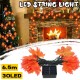 Solar Powered 6.5M 30LED Fall Maple Leaves Garland Fairy Light Outdoor Garden Lawn Lamp