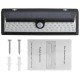 Solar Powered 66 LED Motion Sensor Wall Light Waterproof Wide Angle Ourdoor Garden Security Lamp