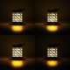 Solar Powered 75 LED Flame Effect Hanging Lantern Light Outdoor Waterproof Garden Lawn Tree Decor