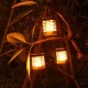 Solar Powered 75 LED Flame Lawn Lamp Waterproof Outdoor Garden Landscape Yard Decor