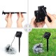 Solar Powered 7M LED Sakura Flower String Light Long Bright + Single Mode/7 Modes Outdoor Garden Blossom Lamp