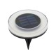 Solar Powered 8 LED Buried Lamp Round Underground Light Waterproof Outdoor Pathway Garden Yard Lawn