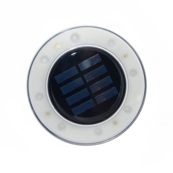 Solar Powered 8 LED Buried Lamp Round Underground Light Waterproof Outdoor Pathway Garden Yard Lawn Solar Powered 8 LED Buried Lamp Round Underground Light Waterproof Outdoor Pathway Garden Yard Lawn