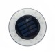 Solar Powered 8 LED Buried Lamp Round Underground Light Waterproof Outdoor Pathway Garden Yard Lawn