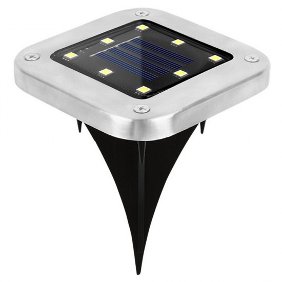 Solar Powered 8 LED Buried Lamp Underground Light Waterproof Outdoor Pathway Garden Yard Lawn Solar Powered 8 LED Buried Lamp Underground Light Waterproof Outdoor Pathway Garden Yard Lawn