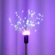 Solar Powered 8 Modes 90LED Colorful Sliver Wire Starburst Firework String Light for Christmas Garden Home