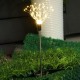 Solar Powered 8 Modes Warm White Sliver Wire Starburst Firework 90LED String Light for Christmas Wedding Garden