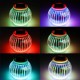 Solar Powered Colorful 3D Lantern Light Sensor LED Lawn Lamp for Garden Yard Outdoor