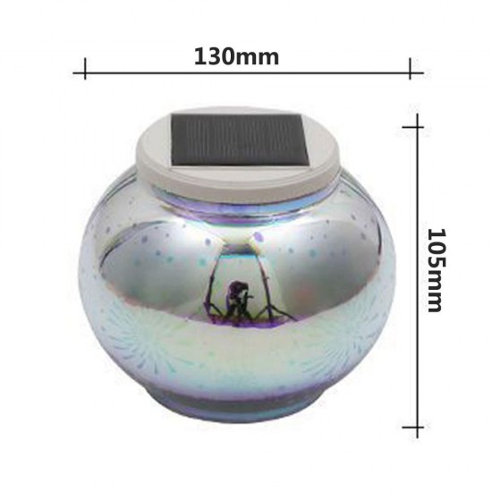 Solar Powered Colorful 3D Lantern Light Sensor LED Lawn Lamp for Garden Yard Outdoor Solar Powered Colorful 3D Lantern Light Sensor LED Lawn Lamp for Garden Yard Outdoor