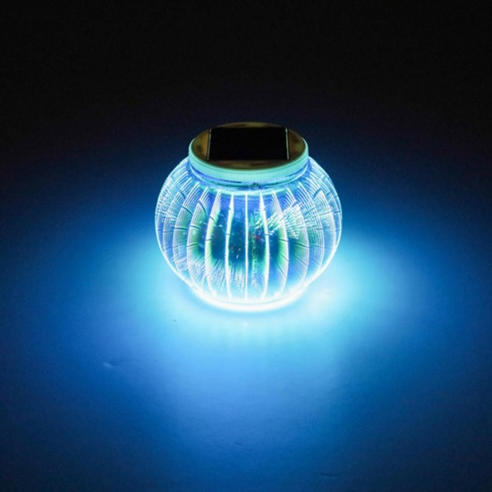 Solar Powered Colorful 3D Lantern Light Sensor LED Lawn Lamp for Garden Yard Outdoor Solar Powered Colorful 3D Lantern Light Sensor LED Lawn Lamp for Garden Yard Outdoor